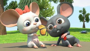 Watch this little mouse give his friend a flower and tell her how much he loves her. It's a cute, fun video that will make you smile.