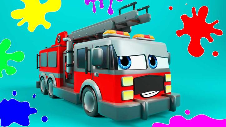 Teaching Kids Colors with Fun Fire Truck Quiz Games