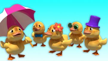 Five little ducks and their adventures. Learn to Count the Little Ducks and help the Mother Duck find them all