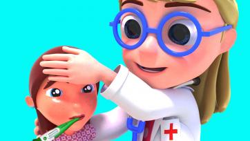 Help! The Doll's is Sick: Calling the Doctor for a Cure! The rhyme tells the story of a doll who has something on her face and calls the doctor