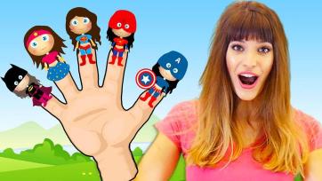 Superhero Finger Family Song: Dance Along with Flash Girl & Friends