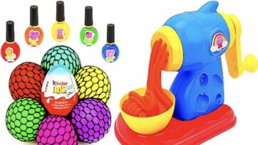 Magic Slime Machine and Kinder Surprise Fun