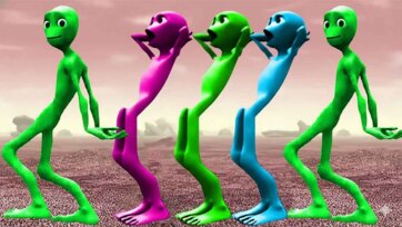 Dancing Alien Friends Fun on Planet Zob