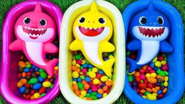 Colorful Sharks Learn Colors for Kids