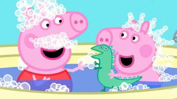 Peppa Pig Plush Foam Fun with George and Green Dinosaur Toy