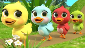 Little Rainbow Chicks Marching Song - Fun Color Learning for Kids