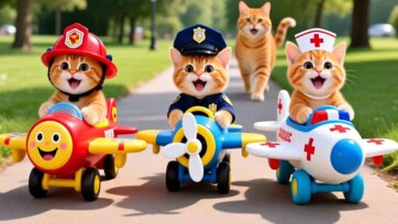 Rescue Cats Fly Toy Planes with a Talking Watermelon Adventure