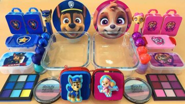 Paw Patrol Chase and Skye Toy Makeup Sets and Color Palettes Fun Kids Playtime