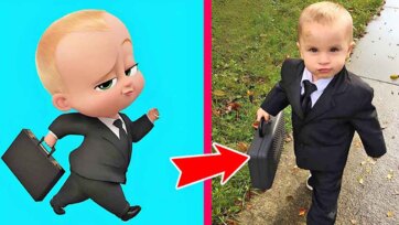 Little Boss on a Big Mission - Toddler in Suit with Briefcase Story